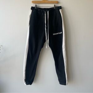 FOG Essentials Black and Cream Joggers